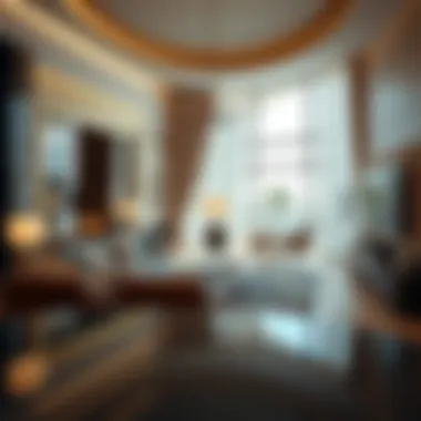 Elegant Interior Design in Alaya Dubai Luxurious interior of a living space in Alaya Dubai highlighting design elegance.
