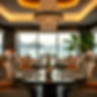 Luxurious dining setting at Bvlgari Resort