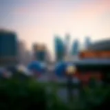 Stunning skyline of Centro Dubai showcasing luxurious architecture