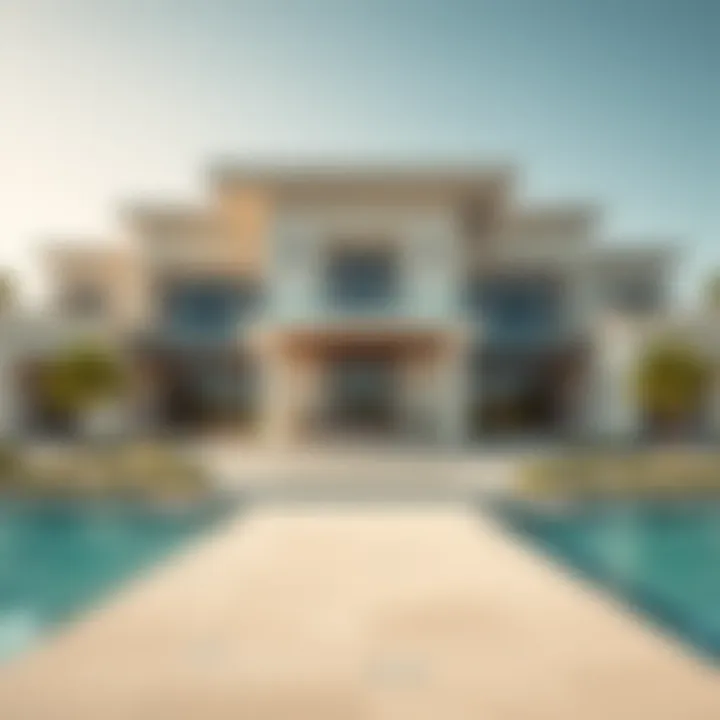 Stunning architectural design of a luxury villa in Jumeirah Islands