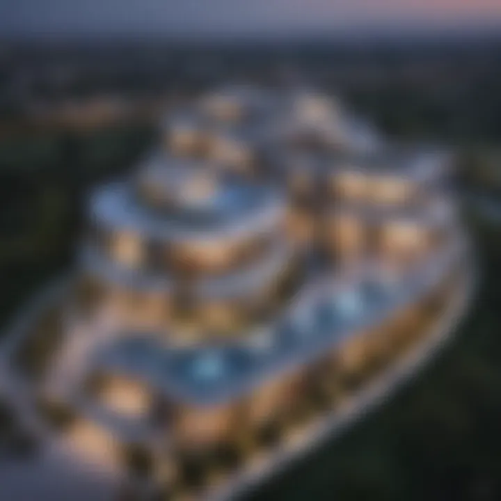 Stunning view of Damac Hills Veneto's architectural design