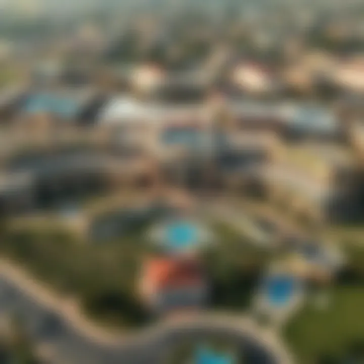 Aerial view of DPS Jebel Ali campus showcasing its architecture and environment
