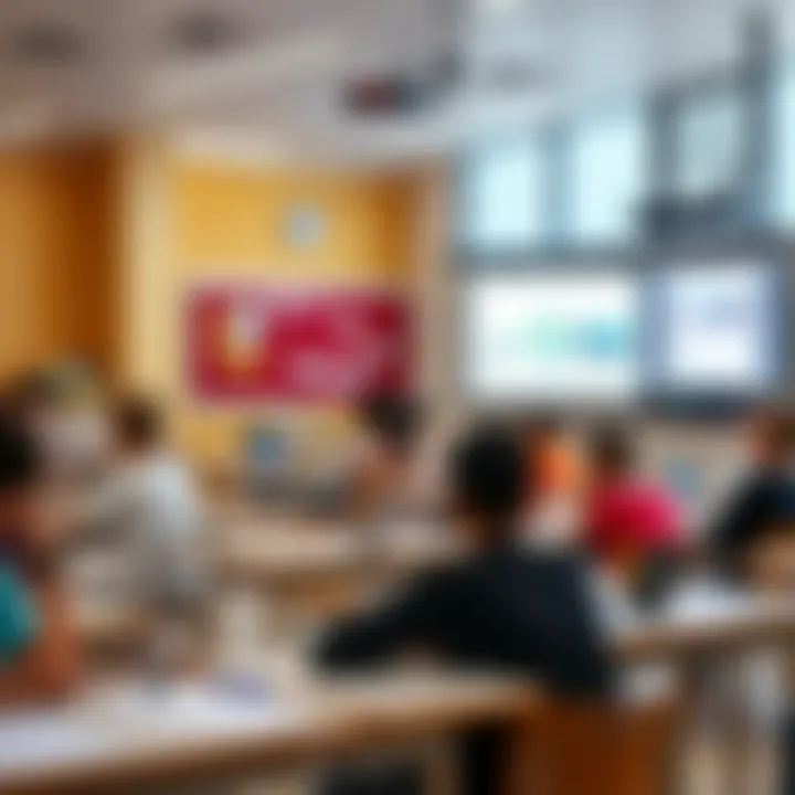 A vibrant classroom setting highlighting innovative teaching methods