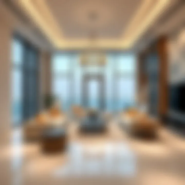 Interior of an upscale property on the Palm