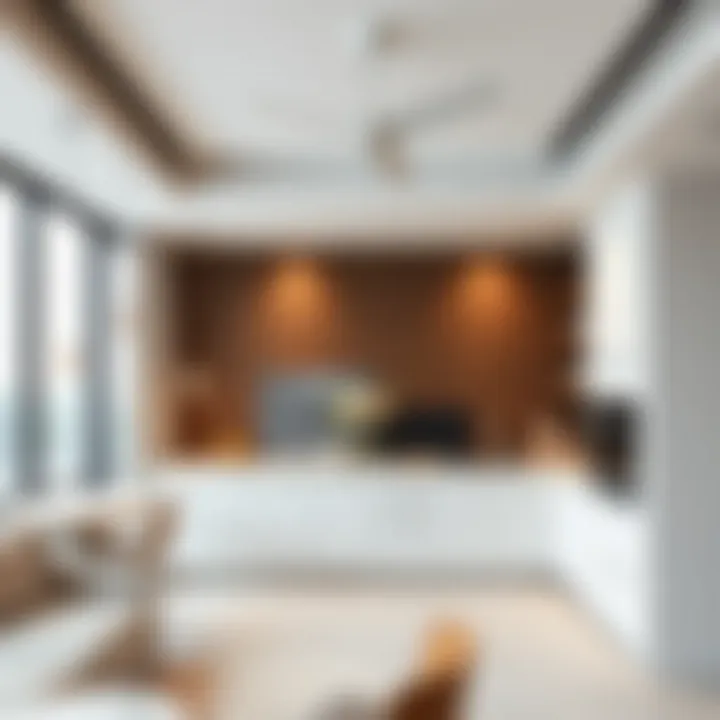 Modern kitchen design in Arabella 2 Mudon