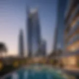 Stunning exterior view of Damac Gems showcasing modern architecture