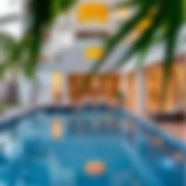 Stunning pool area in a villa at Ellington Dubai Hills