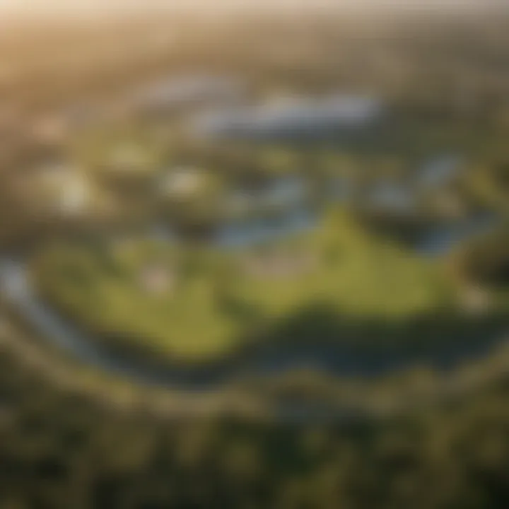 Aerial view of Emirates Golf Club