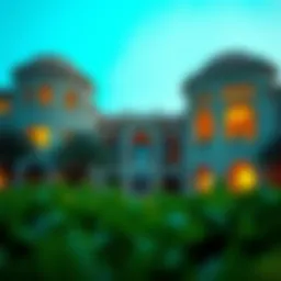 Luxurious villas in Emirates Hills with stunning architecture