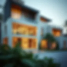 Luxurious exterior view of Hayyan Villa showcasing modern architecture