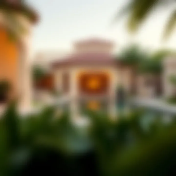 Lavish amenities in a Jumeirah Palm villa including a private pool and garden