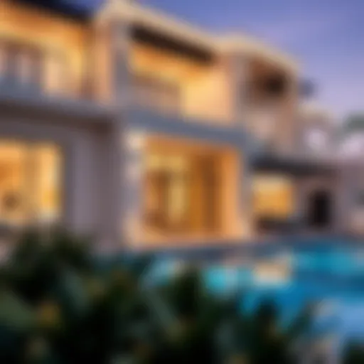 Luxurious Jumeirah Park villa exterior showcasing modern architecture