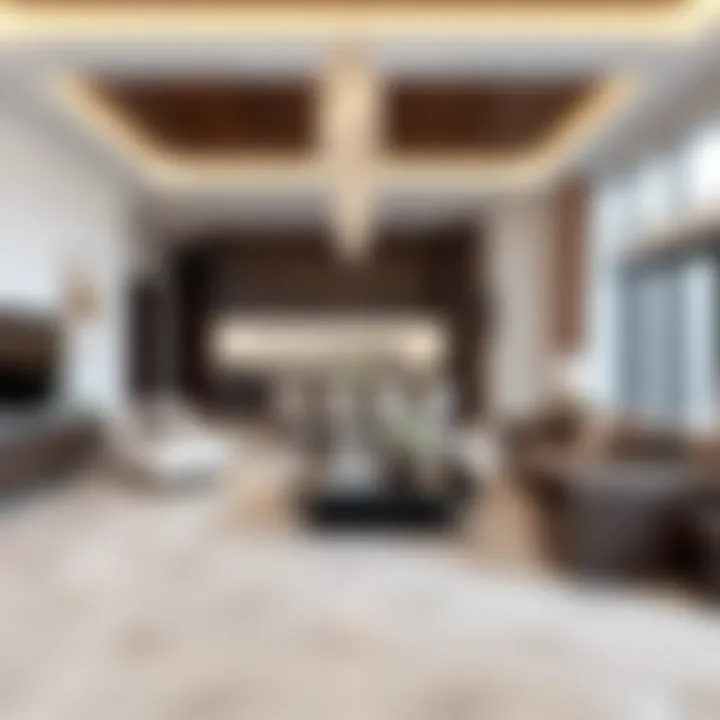 Spacious living area inside a Jumeirah Park villa with elegant decor