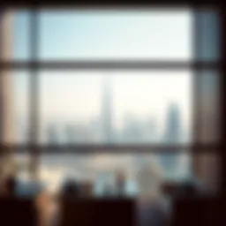 Stunning skyline view from a luxury Dubai penthouse