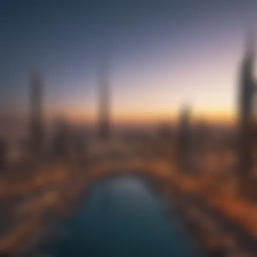 Luxurious skyline view of Dubai's upscale neighborhoods