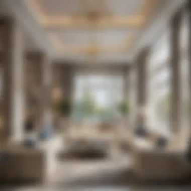 Opulent Interior of a Meadows Villa Luxurious interior of a modern villa showcasing opulent design