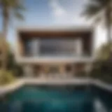 Stunning view of Palm Villa architectural design showcasing modern luxury