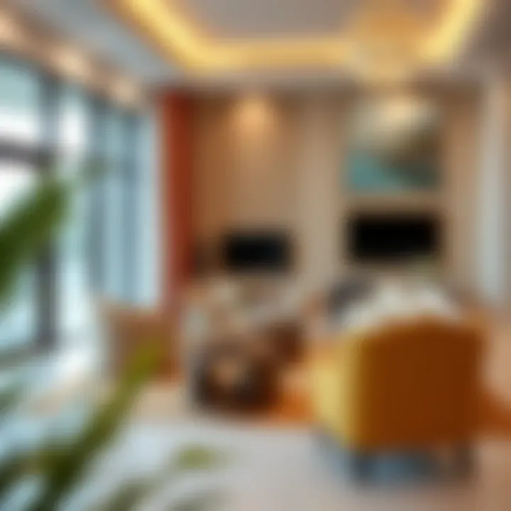 Luxurious interior of a Sidra villa featuring premium furnishings