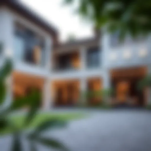 Stunning facade of Sobha Forest Villas showcasing modern architecture