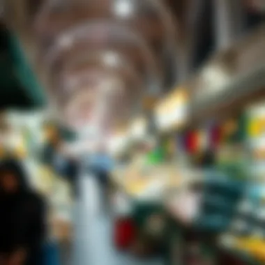 Cultural Diversity in Dubai Vibrant market scene reflecting Dubai's cultural diversity and real estate opportunities