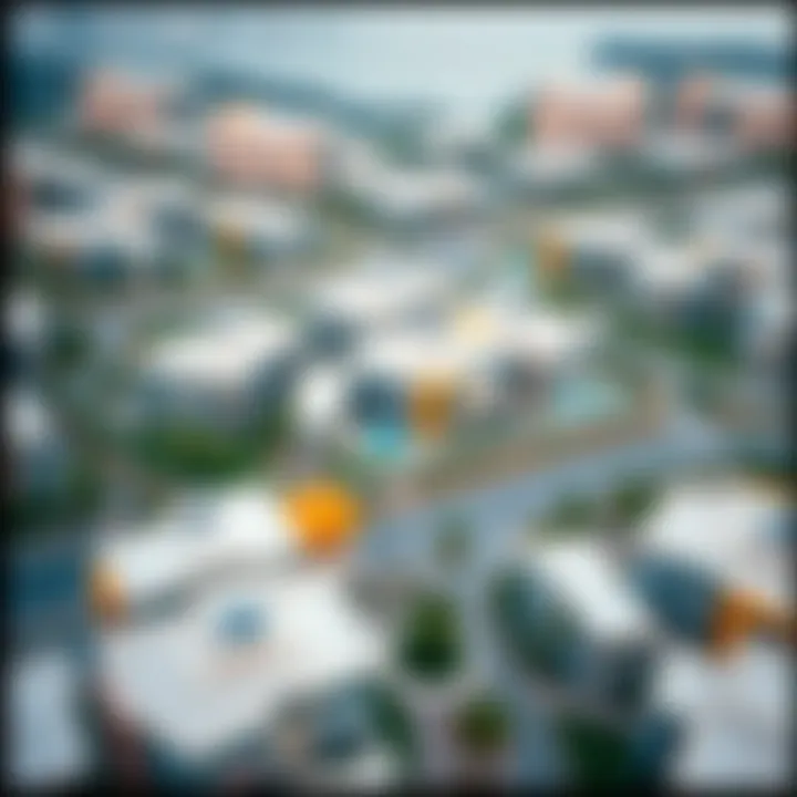 Aerial view of Mira Oasis community