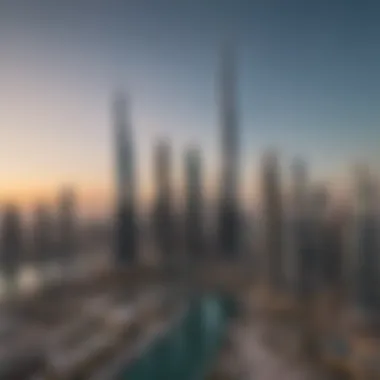 Stunning skyline view of Pearl Dubai showcasing luxury architecture