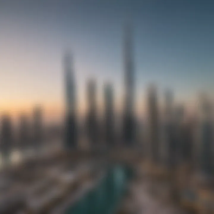 Stunning skyline view of Pearl Dubai showcasing luxury architecture