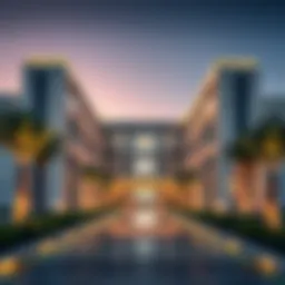 A breathtaking view of a DAMAC property showcasing luxury architecture