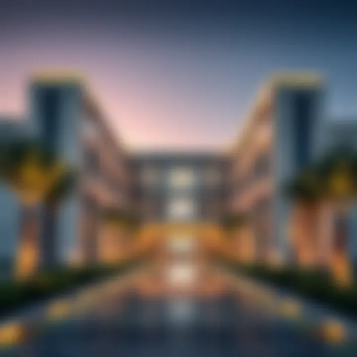 A breathtaking view of a DAMAC property showcasing luxury architecture