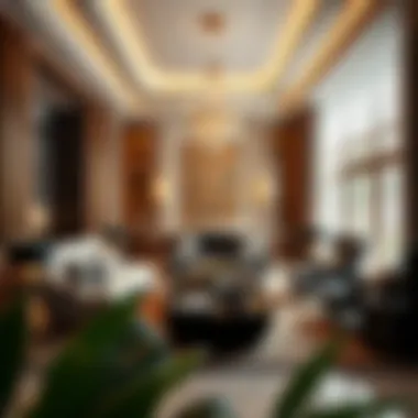 Elegant interior design of a Dubai villa featuring exquisite furnishings and decor