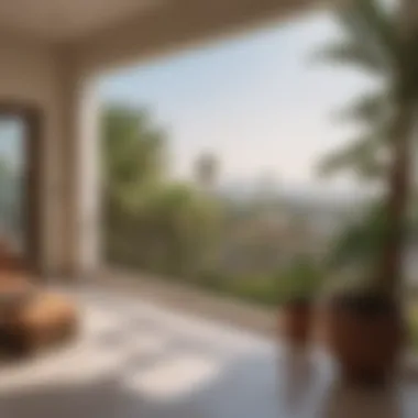 Scenic view from a three-bedroom villa balcony