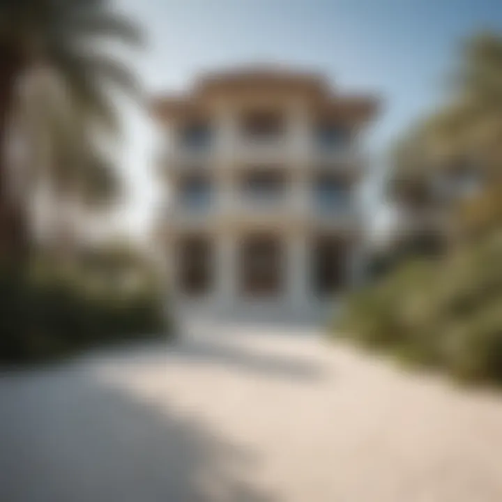 Private beach access from a Palm Jumeirah villa