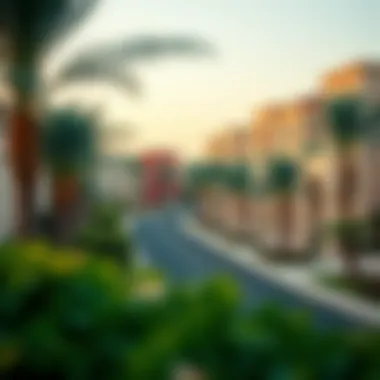 Scenic community view surrounding Galleria Villas Al Wasl