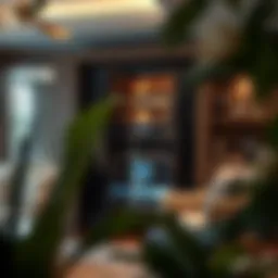 Luxurious safe in an elegantly designed home interior