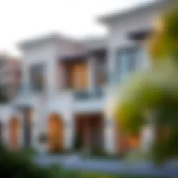 Stunning exterior view of Meadows Villas showcasing elegant architectural design
