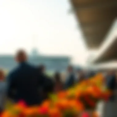 Spectators enjoying an event at Meydan Racecourse