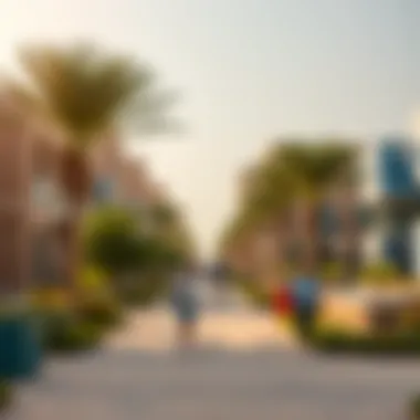 Vibrant community life in Murooj Al Furjan featuring parks and leisure areas