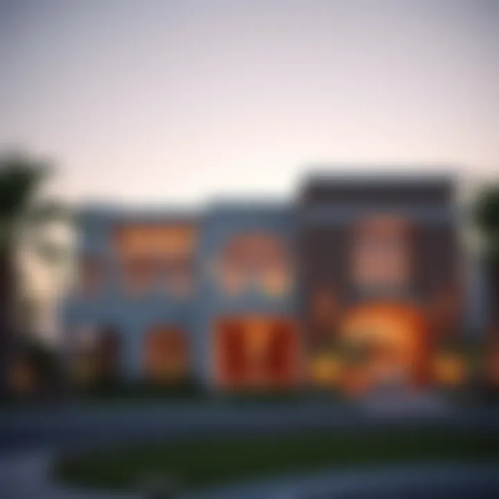 Stunning exterior view of a luxury villa in Murooj Al Furjan