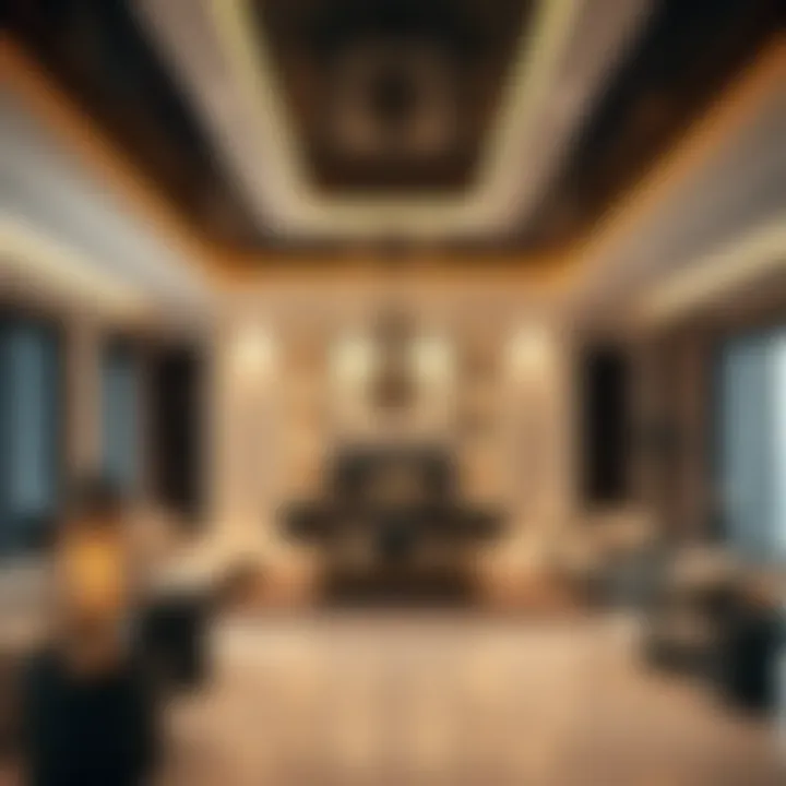 Elegant interior design of a villa showcasing modern luxury