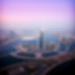 Breathtaking aerial view of Palm Dubai showcasing its unique shape