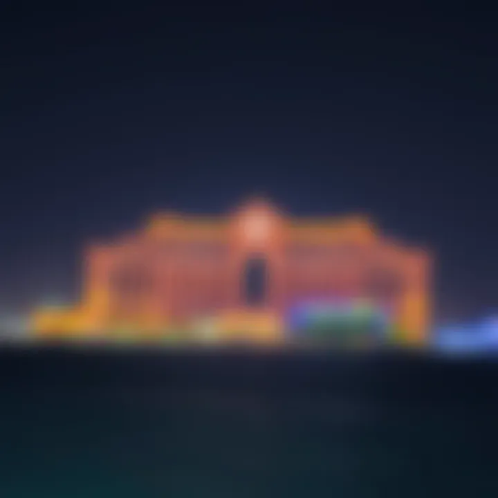 Atlantis, The Palm Resort at Night The iconic Atlantis, The Palm resort illuminating the skyline at night