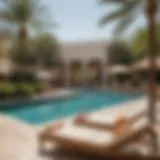 Luxurious poolside relaxation at Rixos The Palm