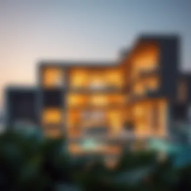 Architectural Brilliance of Six Sense Dubai Stunning architectural view of Six Sense Dubai showcasing modern design