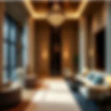 Opulent Interiors of Six Sense Dubai Elegant interior design reflecting opulence within Six Sense Dubai